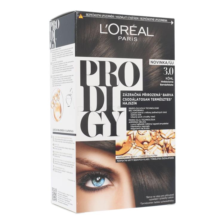 L&#039;Oréal Paris Prodigy Barva za lase za ženske 1 kos Odtenek 3.0 Kohl