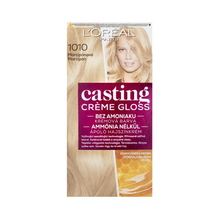 L&#039;Oréal Paris Casting Creme Gloss Glossy Princess Barva za lase za ženske 48 ml Odtenek 1010 Light Iced Blonde
