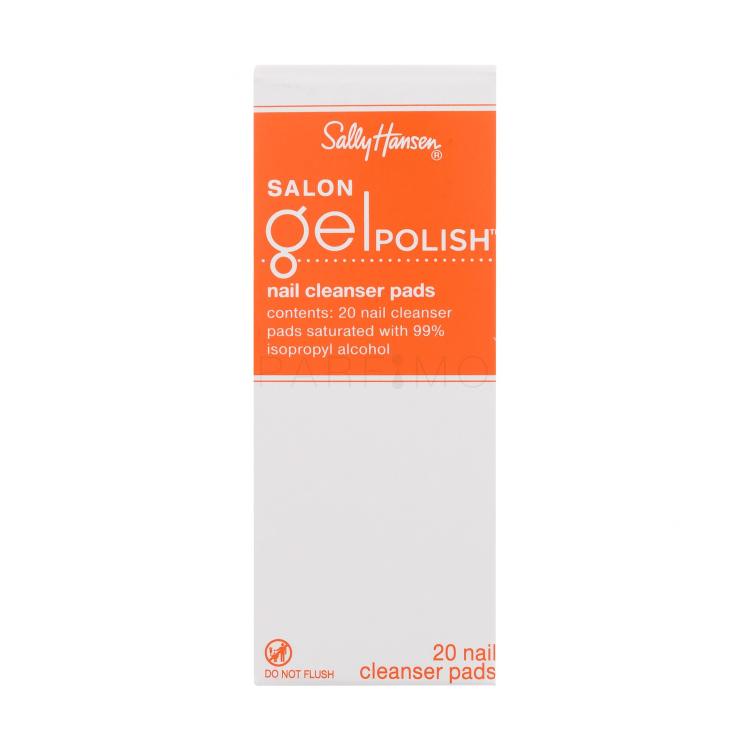 Sally Hansen Salon Gel Polish Nail Cleanser Pads Odstranjevalec laka za nohte za ženske Set