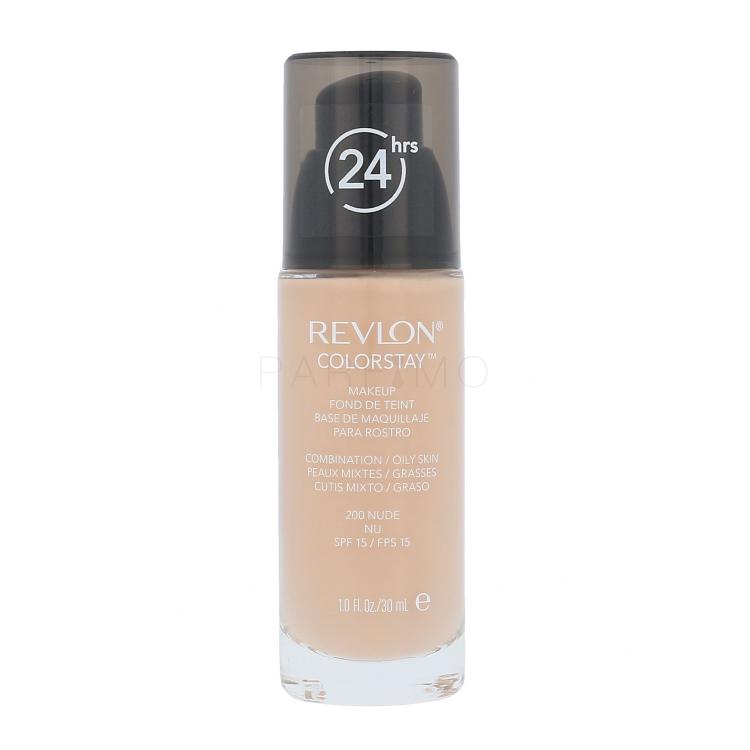 Revlon Colorstay Combination Oily Skin SPF15 Puder za ženske 30 ml Odtenek 200 Nude