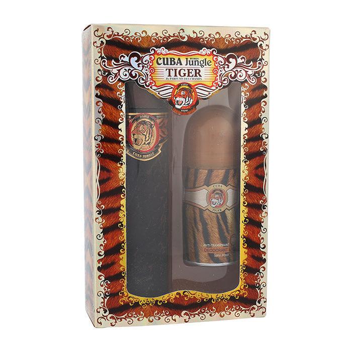 Cuba Jungle Tiger Darilni set parfumska voda 100 ml + deodorant 50 ml