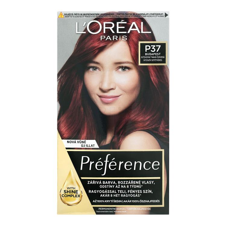 L&#039;Oréal Paris Préférence Féria Barva za lase za ženske 60 ml Odtenek P37 Pure Plum