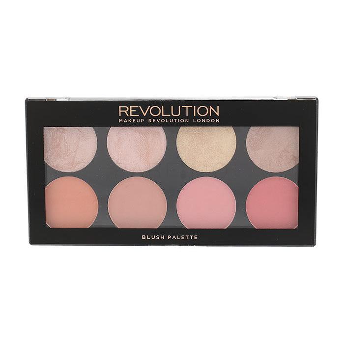 Makeup Revolution London Blush Palette Rdečilo za obraz za ženske 12,8 g Odtenek Blush Goddess