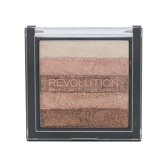 Makeup Revolution London Shimmer Brick Osvetljevalec za ženske 7 g Odtenek Radiant