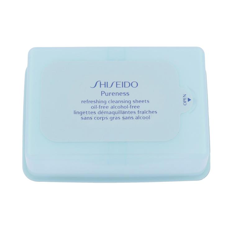 Shiseido Pureness Refreshing Cleansing Sheets Čistilni robčki za ženske 30 kos tester