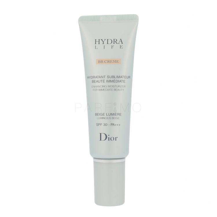 Christian Dior Hydra Life Enhancing Moisturizer SPF30 BB krema za ženske 50 ml Odtenek 01 Luminous Beige tester