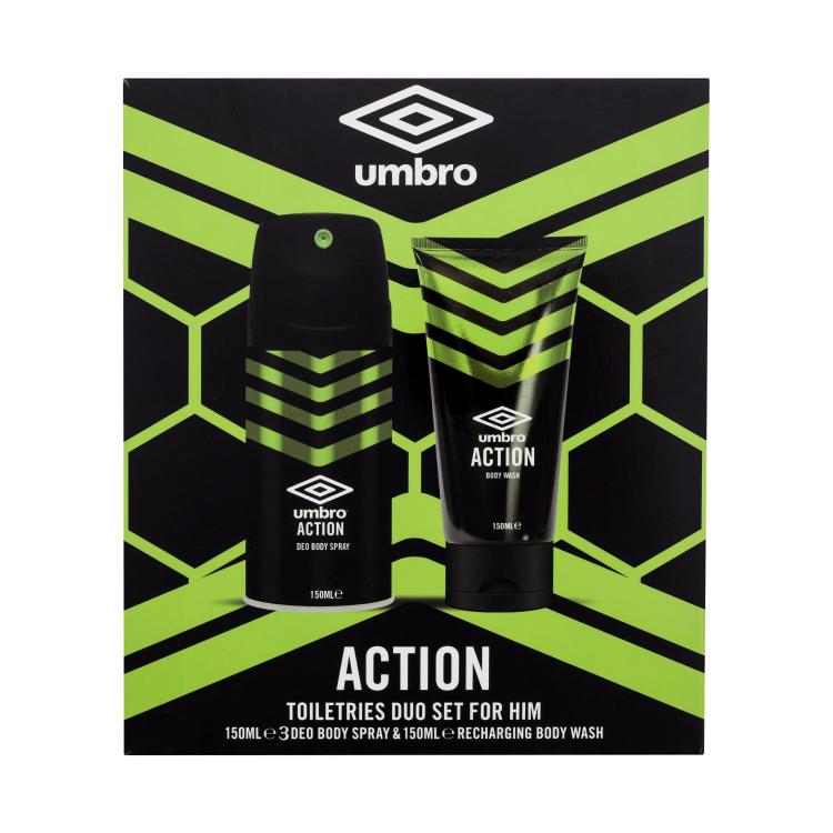 UMBRO Action Darilni set deodorant 150 ml + gel za prhanje 150 ml