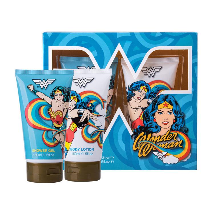 DC Comics Wonder Woman Darilni set gel za prhanje 150 ml + losjon za telo 150 ml