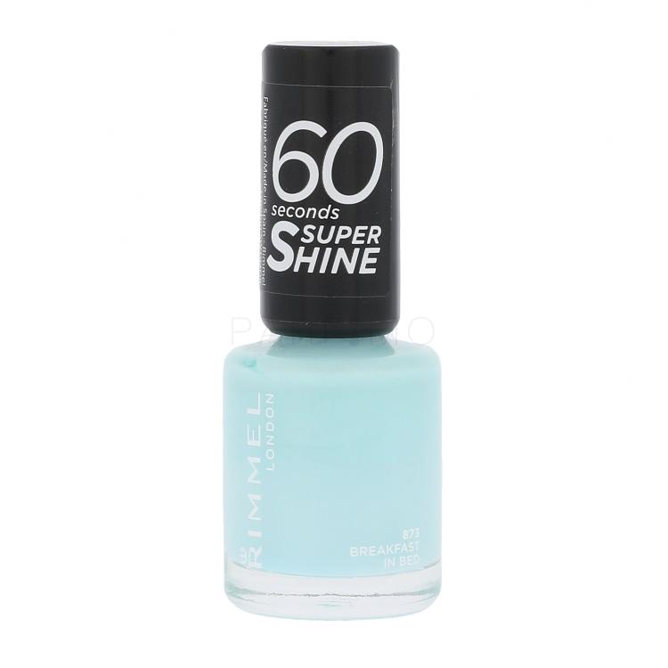 Rimmel London 60 Seconds Super Shine Lak za nohte za ženske 8 ml Odtenek 873 Breakfast In Bed