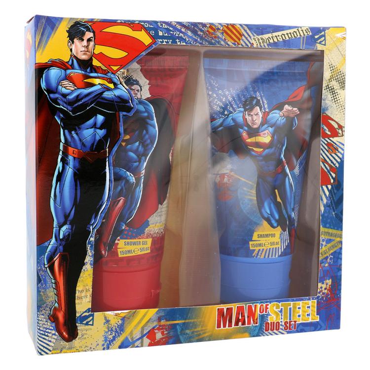 DC Comics Superman Darilni set gel za prhanje 150 ml + šampon 150 ml