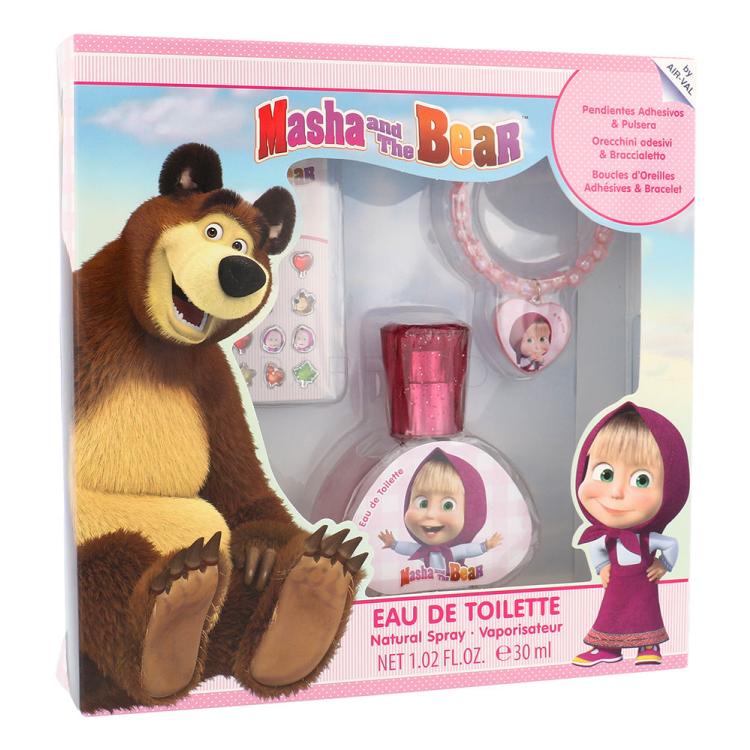 Disney Masha and The Bear Darilni set toaletna voda 30 ml + uhani + zapestnica