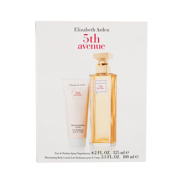 Elizabeth Arden 5th Avenue Darilni set parfumska voda 125 ml + losjon za telo 100 ml poškodovana škatla