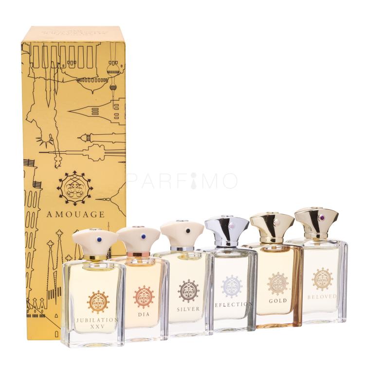 Amouage Mini Set Classic Collection Darilni set 6x 7,5 ml parfumska voda Gold + Dia + Silver + Reflection + Jubilation XXV + Beloved