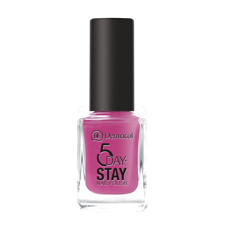 Dermacol 5 Day Stay Lak za nohte za ženske 11 ml Odtenek 17 Pink Affair