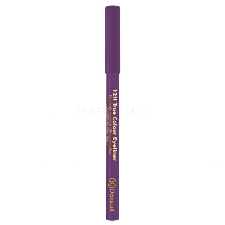 Dermacol 12H True Colour Svinčnik za oči za ženske 0,28 g Odtenek 3 Purple