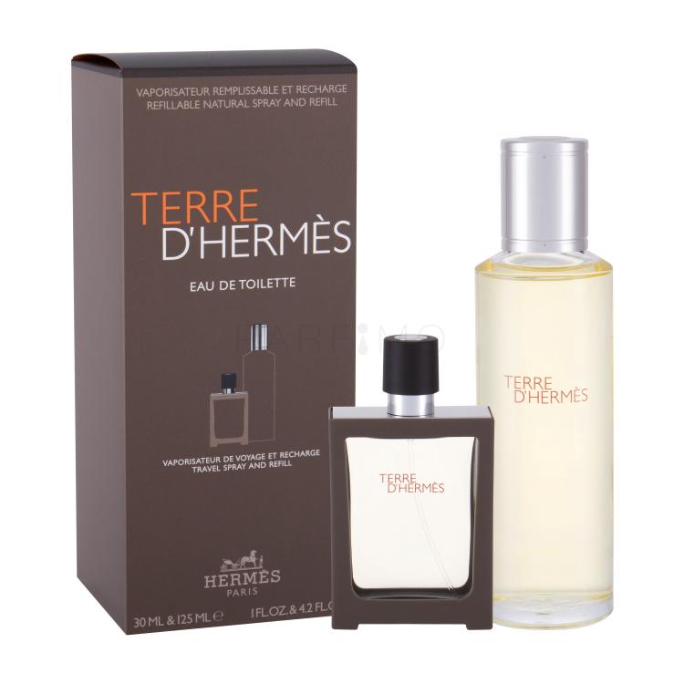 Hermes Terre d´Hermès Darilni set toaletna voda 30 ml + toaletna voda za polnjenje 125 ml poškodovana škatla