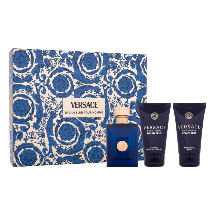 Versace Pour Homme Dylan Blue Darilni set toaletna voda 50 ml + gel za prhanje 50 ml + balzam po britju 50 ml