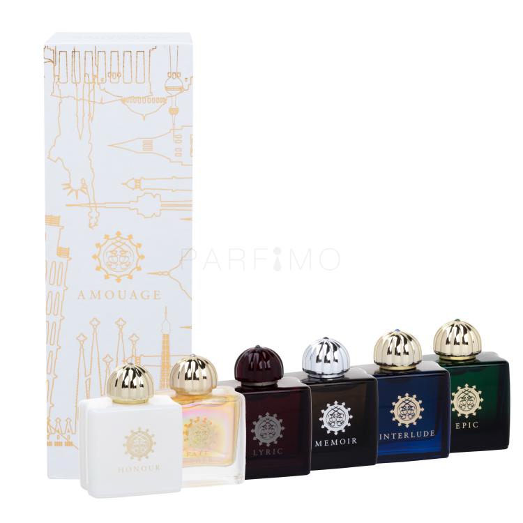 Amouage Mini Set Modern Collection Darilni set parfumska voda Lyrics + Epic + Memoir + Honour + Interlude + Fate (6x 7,5 ml )