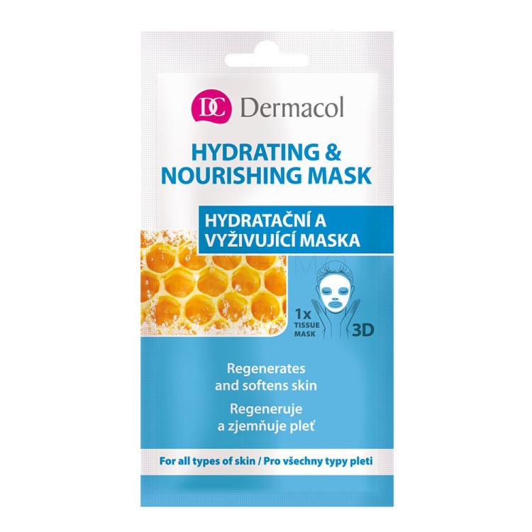 Dermacol Hydrating &amp; Nourishing Mask Maska za obraz za ženske 15 ml