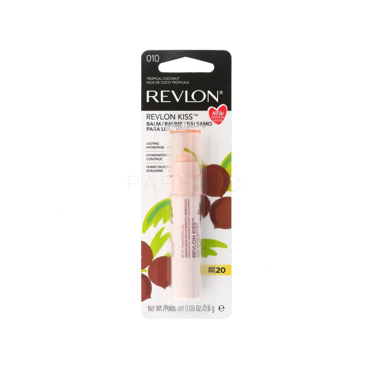 Revlon Revlon Kiss SPF20 Balzam za ustnice za ženske 2,6 g Odtenek 010 Tropical Coconut