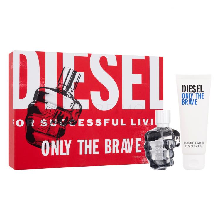 Diesel Only The Brave Darilni set toaletna voda 50 ml + gel za prhanje 100 ml