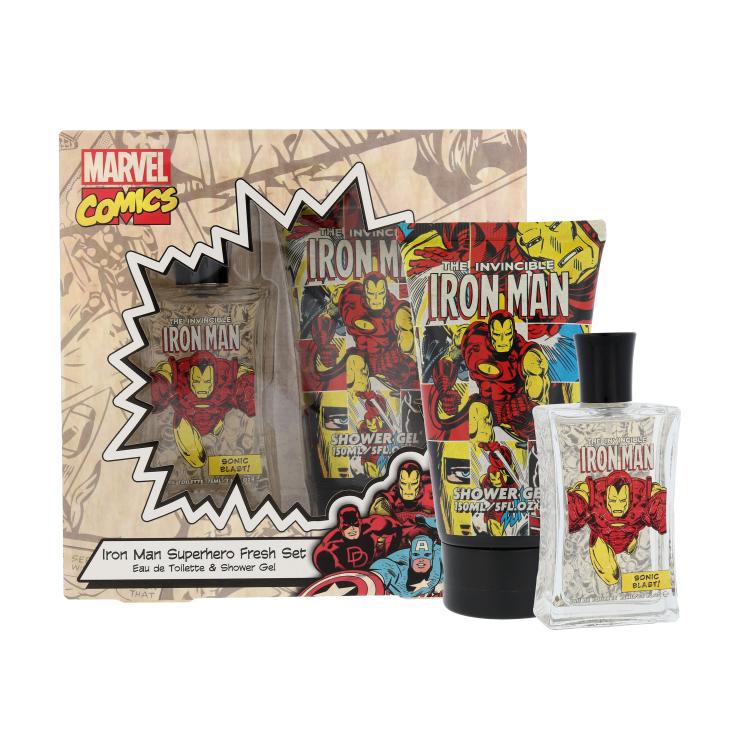 Marvel Comics Iron Man Darilni set toaletna voda 75 ml + gel za prhanje 150 ml