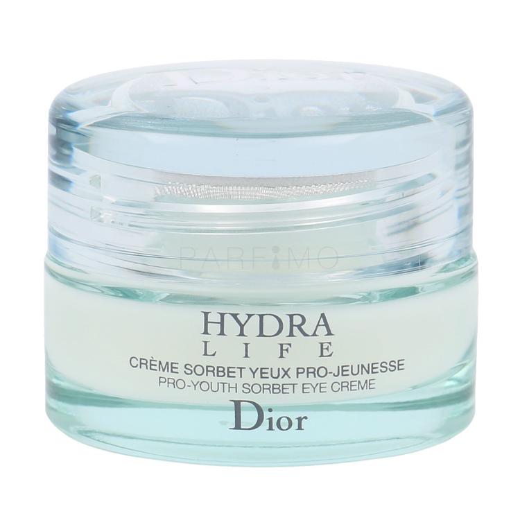 Christian Dior Hydra Life Sorbet Krema za okoli oči za ženske 15 ml