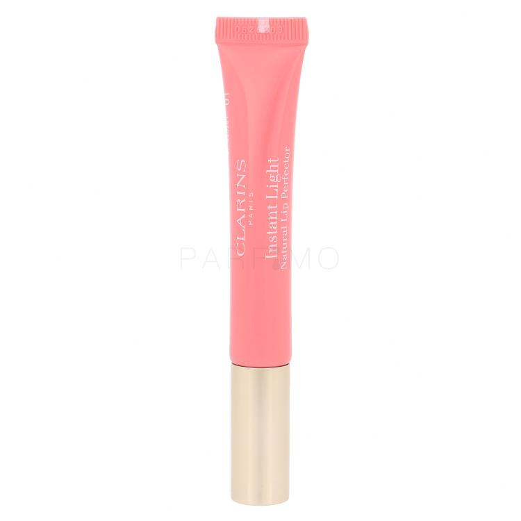 Clarins Instant Light Natural Lip Perfector Glos za ustnice za ženske 12 ml Odtenek 01 Rose Shimmer