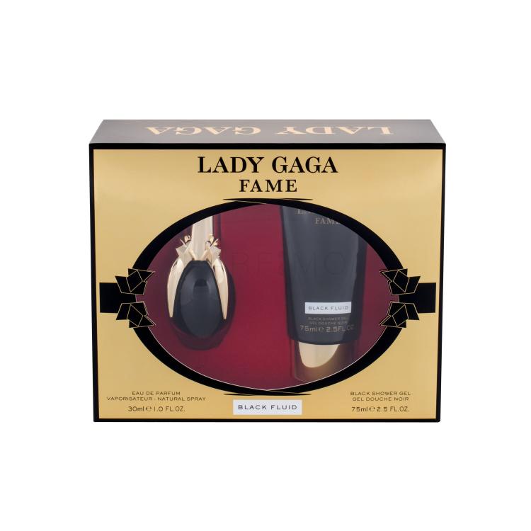 Lady Gaga Fame Darilni set parfumska voda 30 ml + gel za prhanje 75 ml